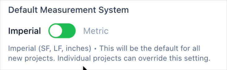Metric and Imperial measurement systems demo